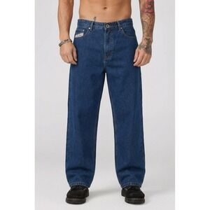 Liquid Venom Mens 90s Baggy Fit Slacker Jeans Blue Denim 32x30 NWT Wide Leg